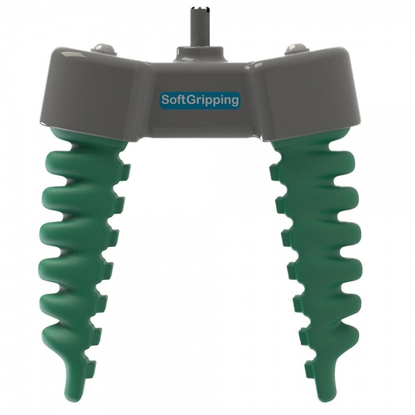 Front view soft gripper for small robot projects at schools